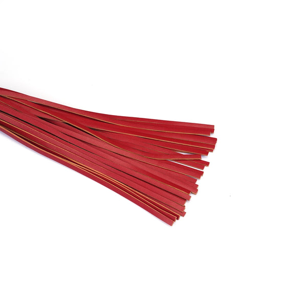 Red Faux Leather Flogger by Liebe Seele