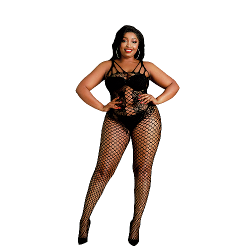 Corset Style Bodystocking Plus size by Moonlight - Style 04