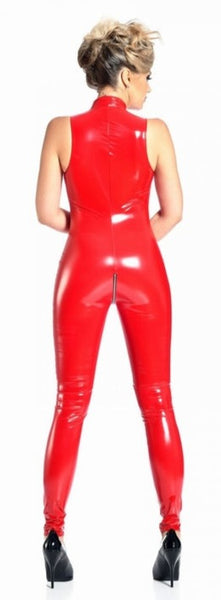 Angie Red Vinyl Catsuit