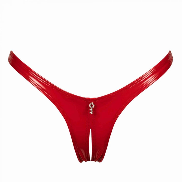 Last Chance To Buy! Annabelle Red Vinyl Open Thong