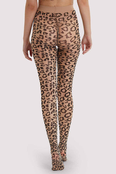 NEW! Leopard Knit Tights by Bettie Page