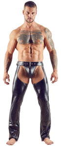 Imitation Leather Chaps & String