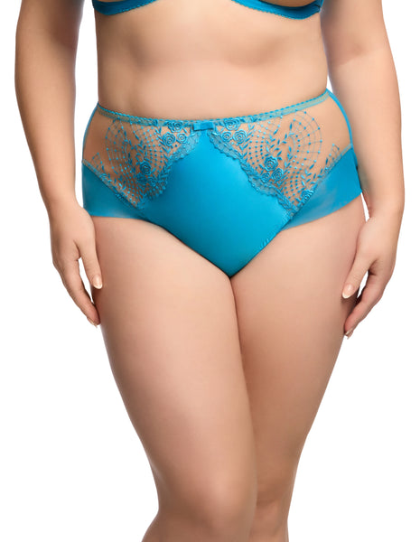 Julies Roses Butterfly Blue High Waist Brief (Last chance to buy)
