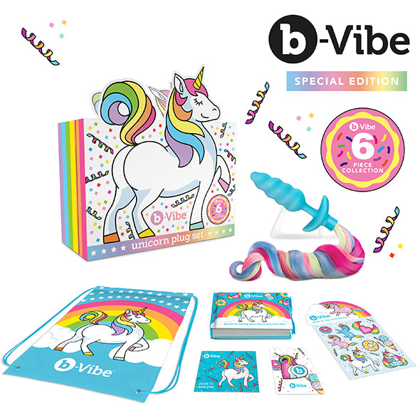 Unicorn plug 6 pieces Set by B-Vibe