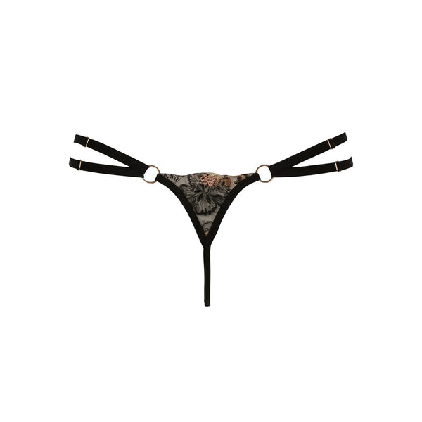 Fawn Metallic Lace Thong - Last chance to buy!