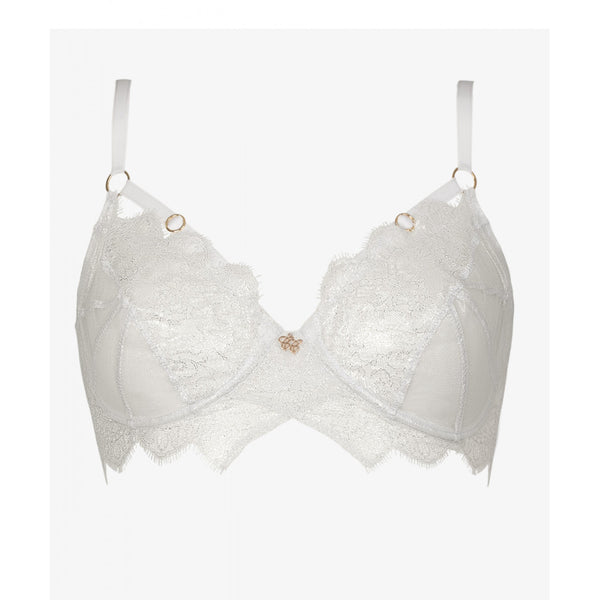 Giselle Iridescent White Lace Bra - Last Chance to Buy! 34C