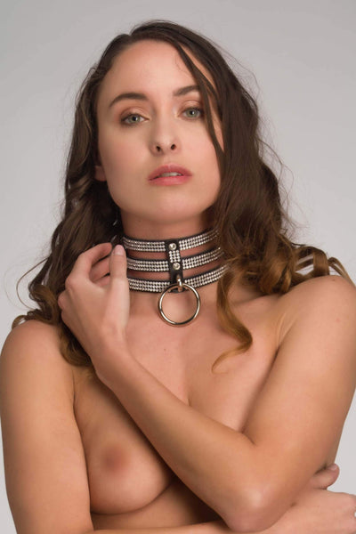 Diamond Luxury Bondage Collar by VoyeurX