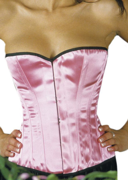 Classic Overbust Corset in Candy Pink Satin