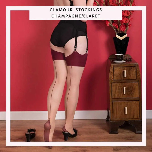 Claret & Champagne Stockings by What Katie Did