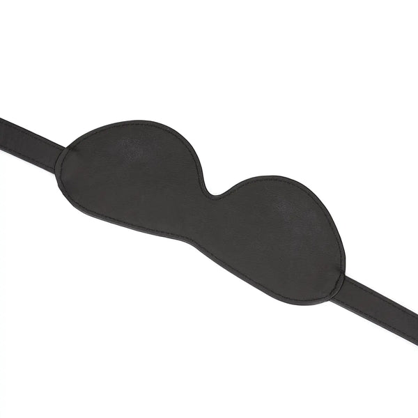 Cerulean Dominio Blue Leather Blindfold by Liebe Seele