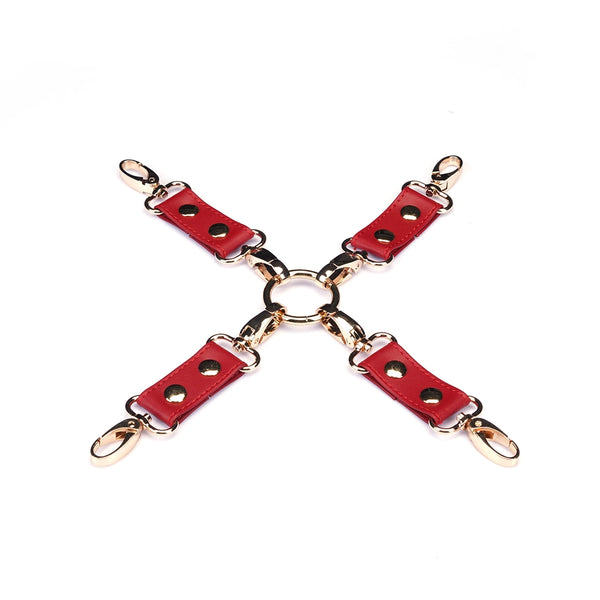 Red Faux Leather Hogtie