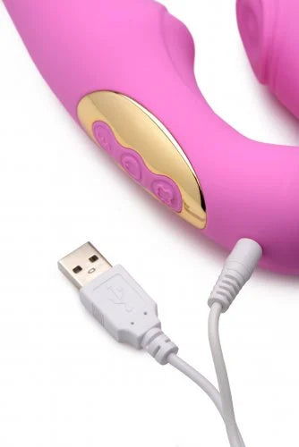Strap U 15 X Pulsing and Vibrating Strapless Strap On