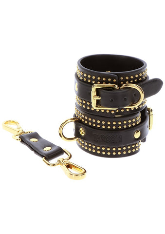 Black & Gold Wrist Cuffs by Taboom