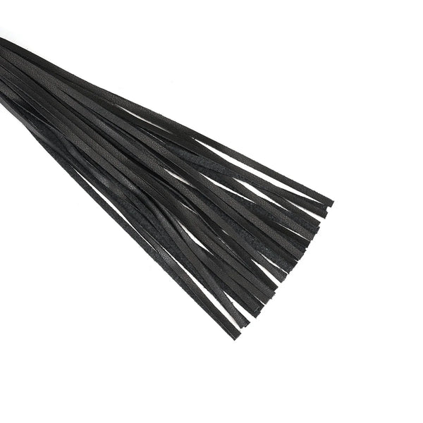 Black Bond Leather Flogger Whip by Liebe seele