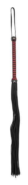 Red and Black Leather Flogger
