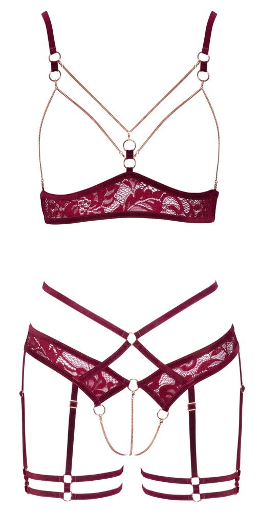 Rhaxana- Red Lace Set