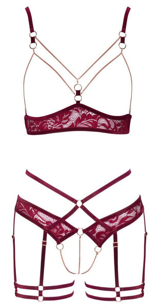 Rhaxana- Red Lace Set