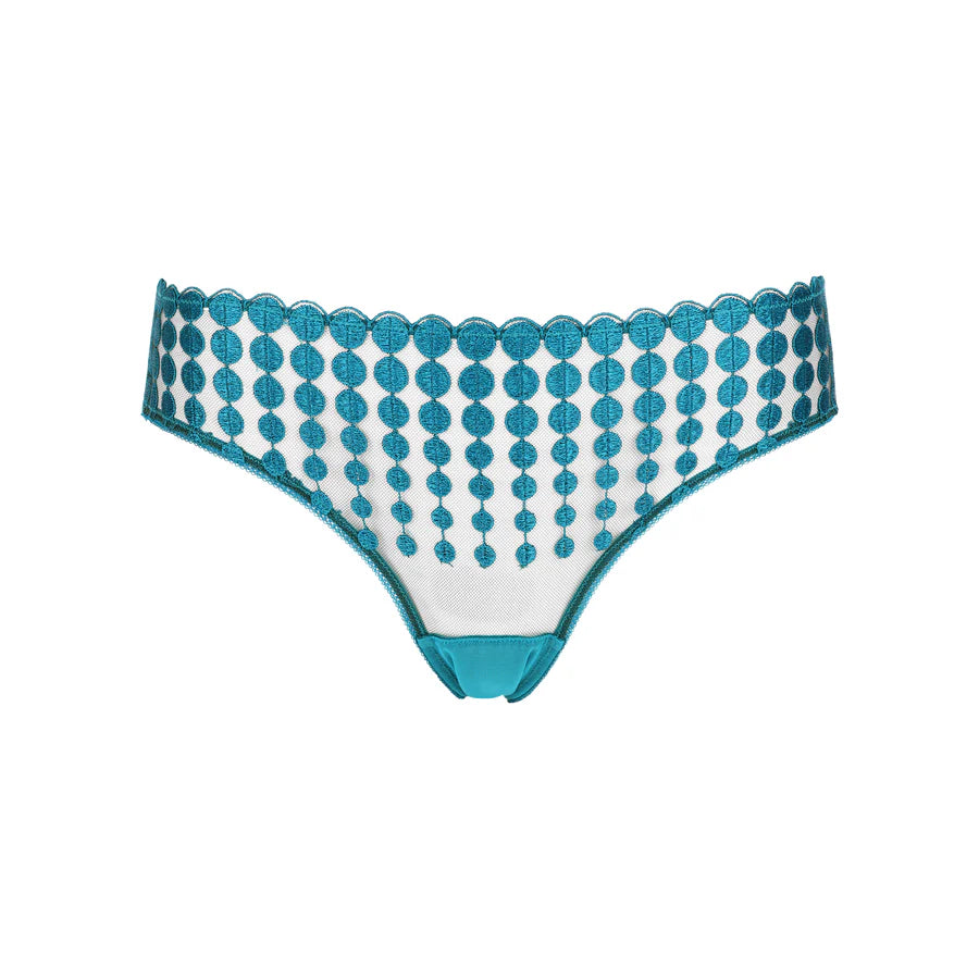Deco Dots Shorty Brief in Teal by HUIT