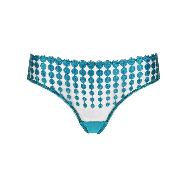 Deco Dots Shorty Brief in Teal by HUIT