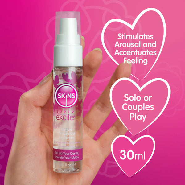 Skins Super Excite - Intimate Pleasure Gel for Women (30ml)