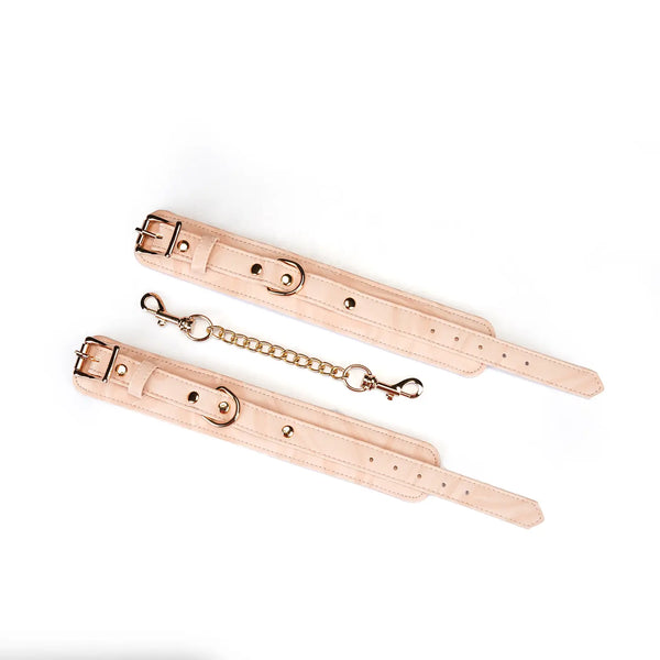 Boudoir Amor Vegan Wrist Cuffs Pink/Black