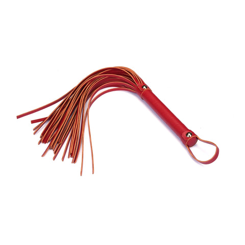 Red Faux Leather Flogger by Liebe Seele