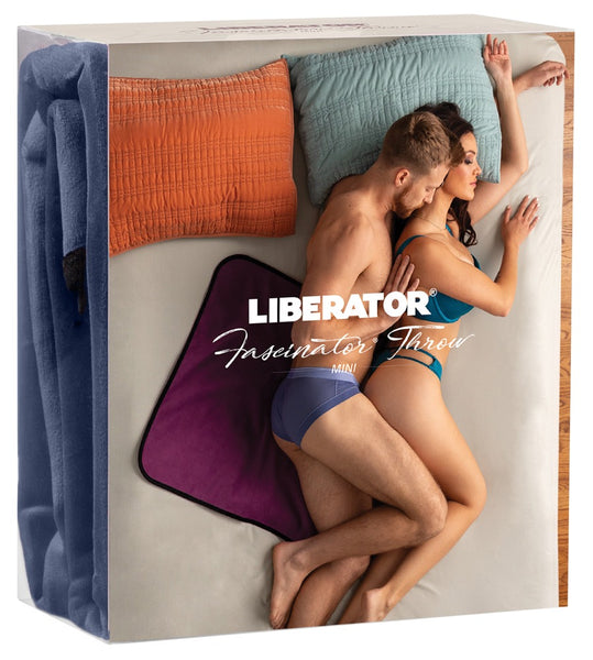 Fascinator Mini Travel Throw by Liberator (Blue or Purple)