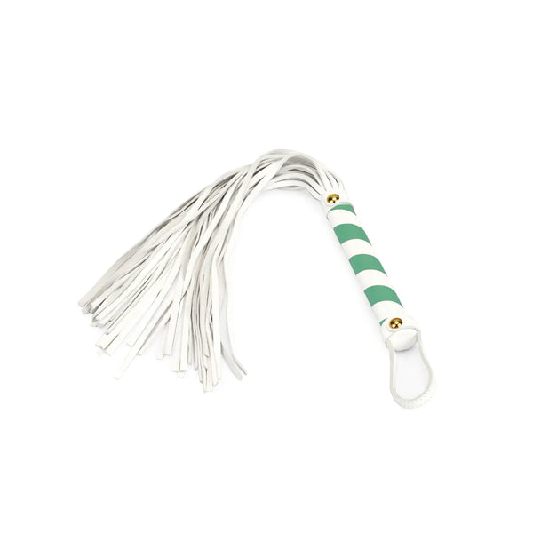 Fairy Green or Pink Leather Flogger by Liebe Seele.