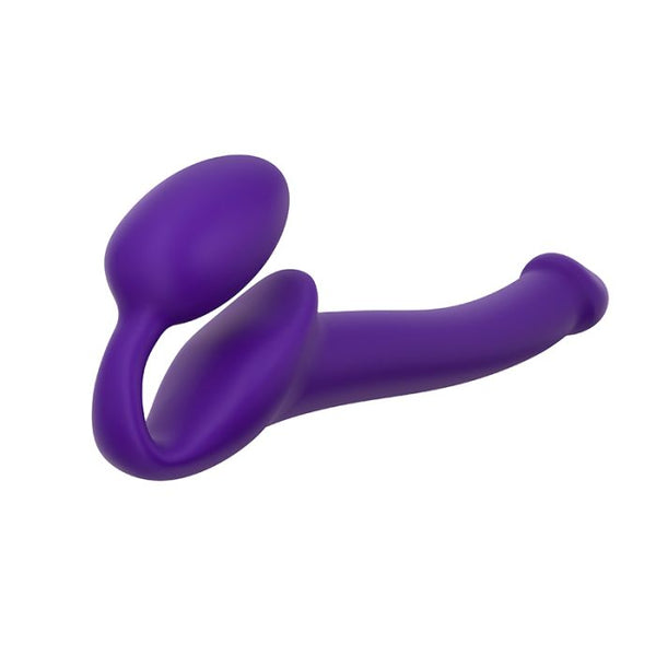 NEW -Strap On Me - Semi-Realistic Bendable Non-Vibrating Strap-On Purple