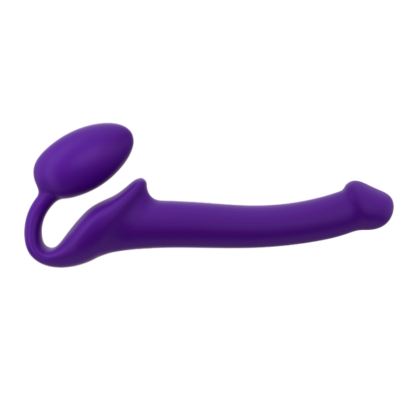 NEW -Strap On Me - Semi-Realistic Bendable Non-Vibrating Strap-On Purple