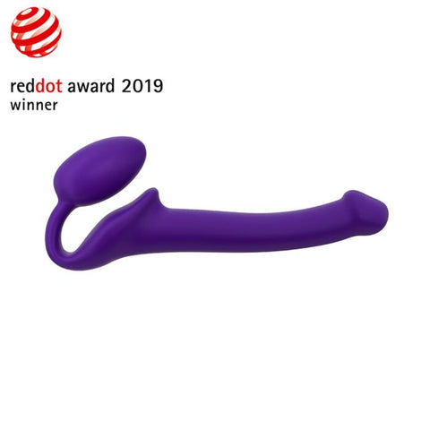 NEW -Strap On Me - Semi-Realistic Bendable Non-Vibrating Strap-On Purple