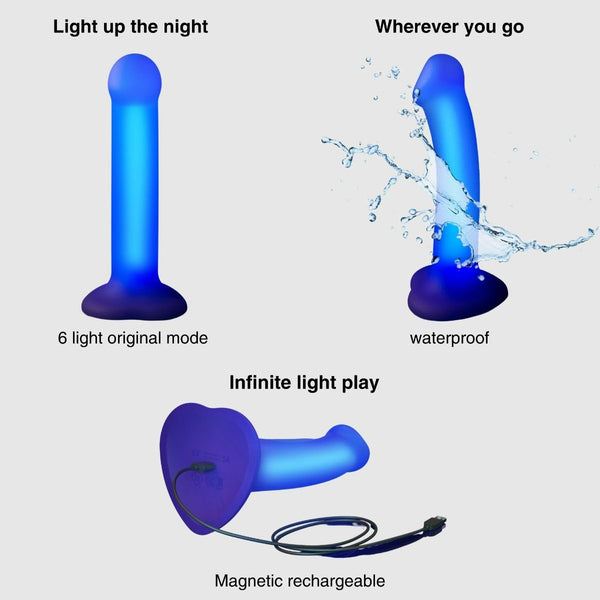 Strap On Me - Glow-LED Dildo