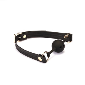 Organosilicon Ball Gag by Liebe Seele Pink/Black