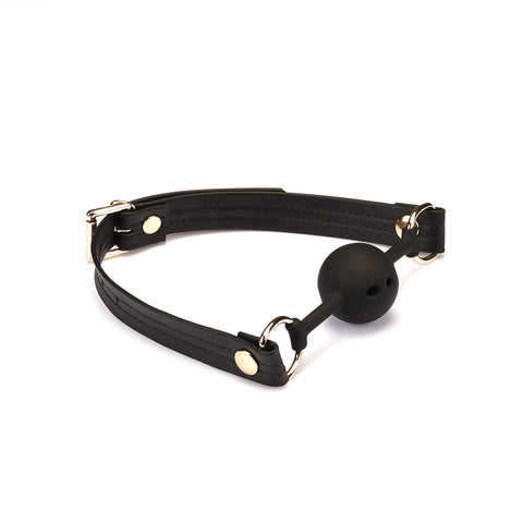 Organosilicon Ball Gag by Liebe Seele Pink/Black