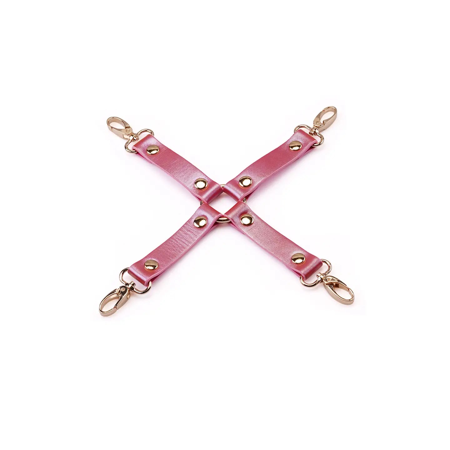Lustre Rosa Pink Leather Hogtie by Liebe Seele