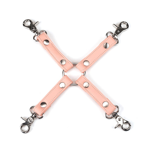 Organosilicon Hogtie by Liebe Seele Pink/Black