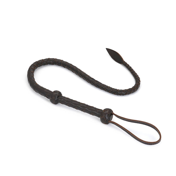 Wild Gent: Brown Lamb Leather Whip by Liebe Seele