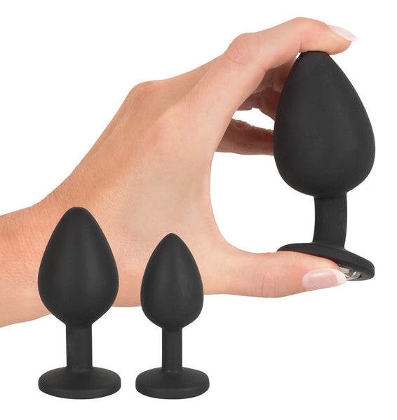 Anal Kit: Douche and 3 Jewelled Plugs