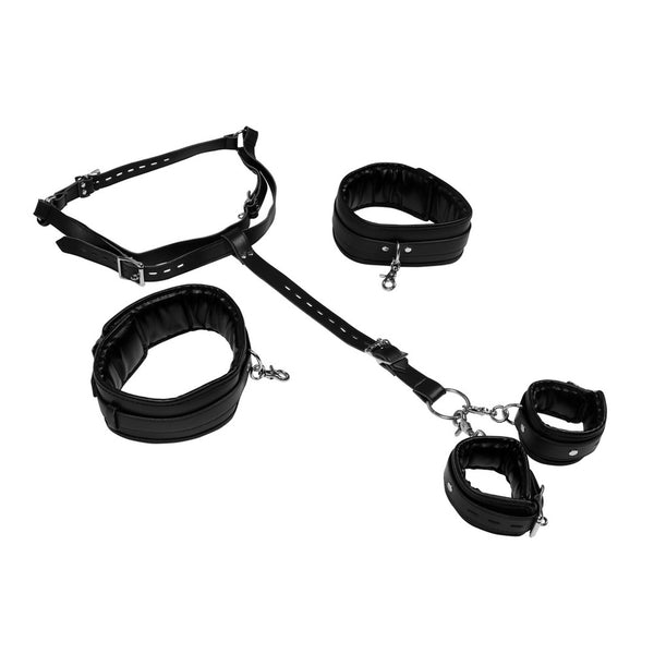 Body Harness with Thigh and Wrist Cuffs
