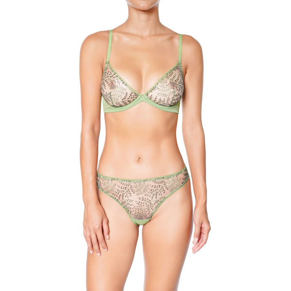 Breeze in Apple Green Underwire Bra by HUIT