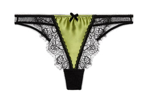 Glamcatcher Black & Olive Thong by Dita Von Teese