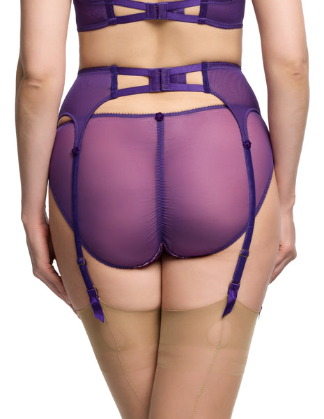 NEW! Tryst Vibrant Violet Suspender Belt by Dita Von Teese