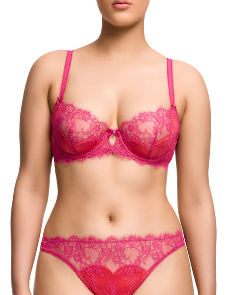 Zsa Zsa Underwired Bra in Magenta by Dita Von Teese