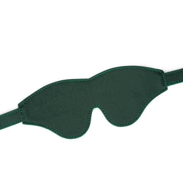 Mossy Chic Leather Blindfold by Liebe Seele