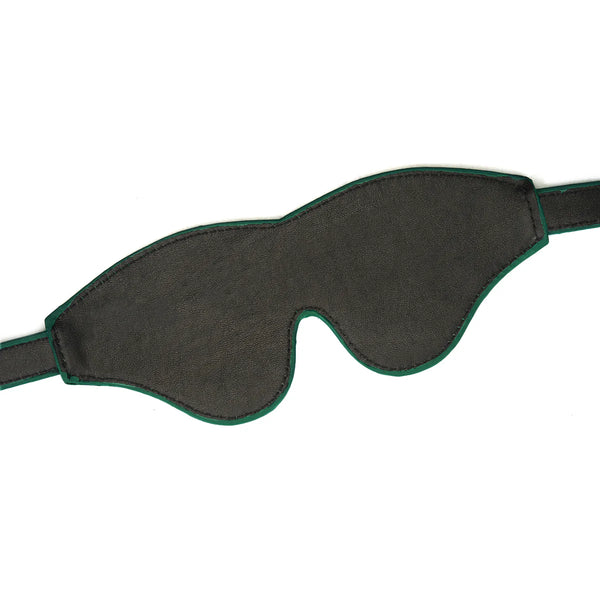 Mossy Chic Leather Blindfold by Liebe Seele