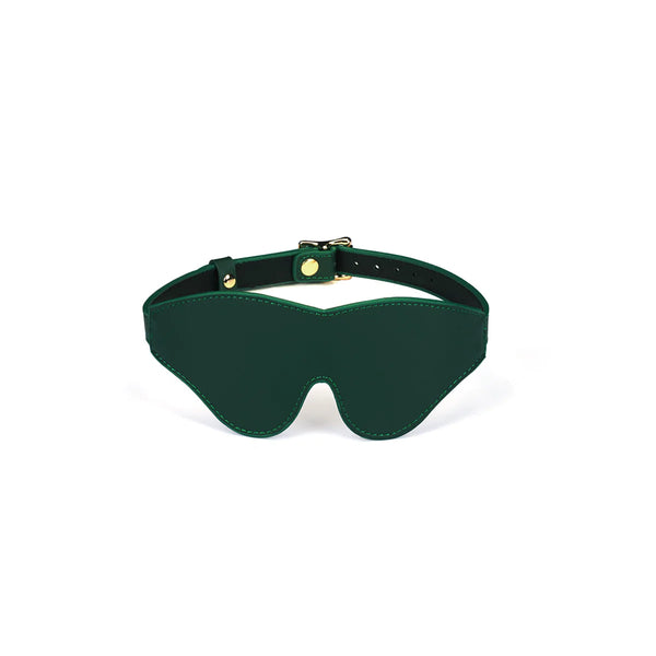 Mossy Chic Leather Blindfold by Liebe Seele