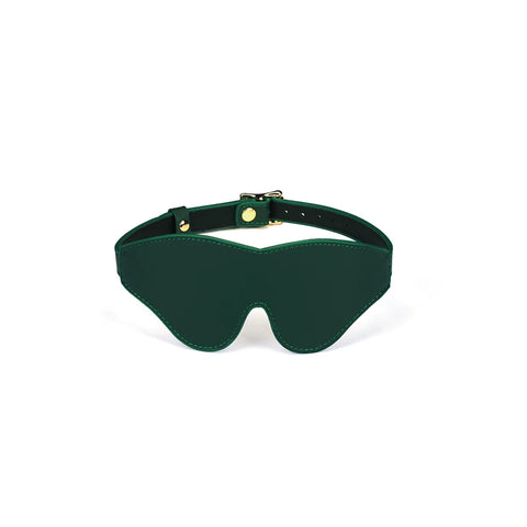 Mossy Chic Leather Blindfold by Liebe Seele