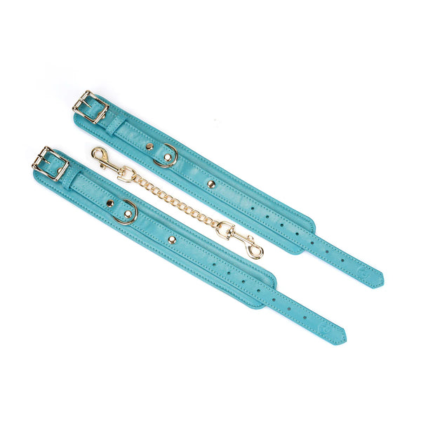 Siren's Cove: Lamb leather Ankle Cuffs with Velvet Lining by Liebe Seele