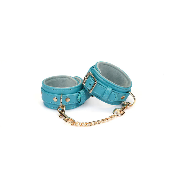Siren's Cove: Lamb leather Ankle Cuffs with Velvet Lining by Liebe Seele