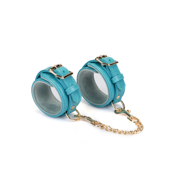 Siren's Cove: Lamb leather Ankle Cuffs with Velvet Lining by Liebe Seele